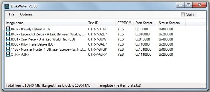 Sky3DS DiskWriter Sky3DS-DiskWriter