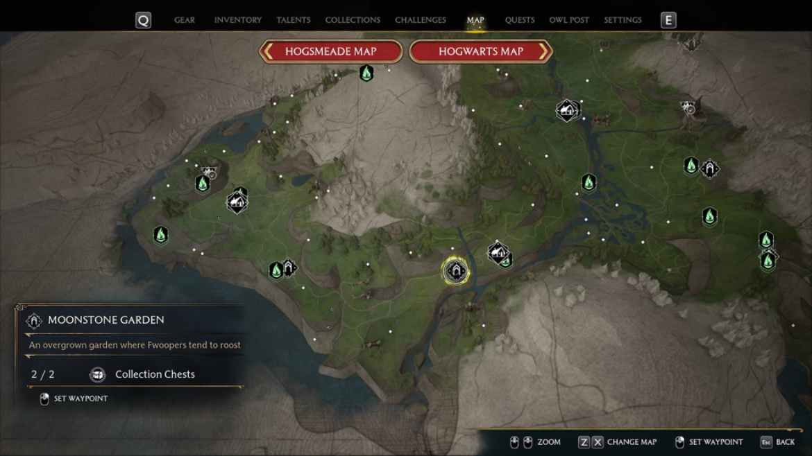 1677191966 244 Tous les emplacements de Cairn Dungeon dans lheritage de Poudlard Moonstone Garden Cairn Dungeon Héritage de Poudlard