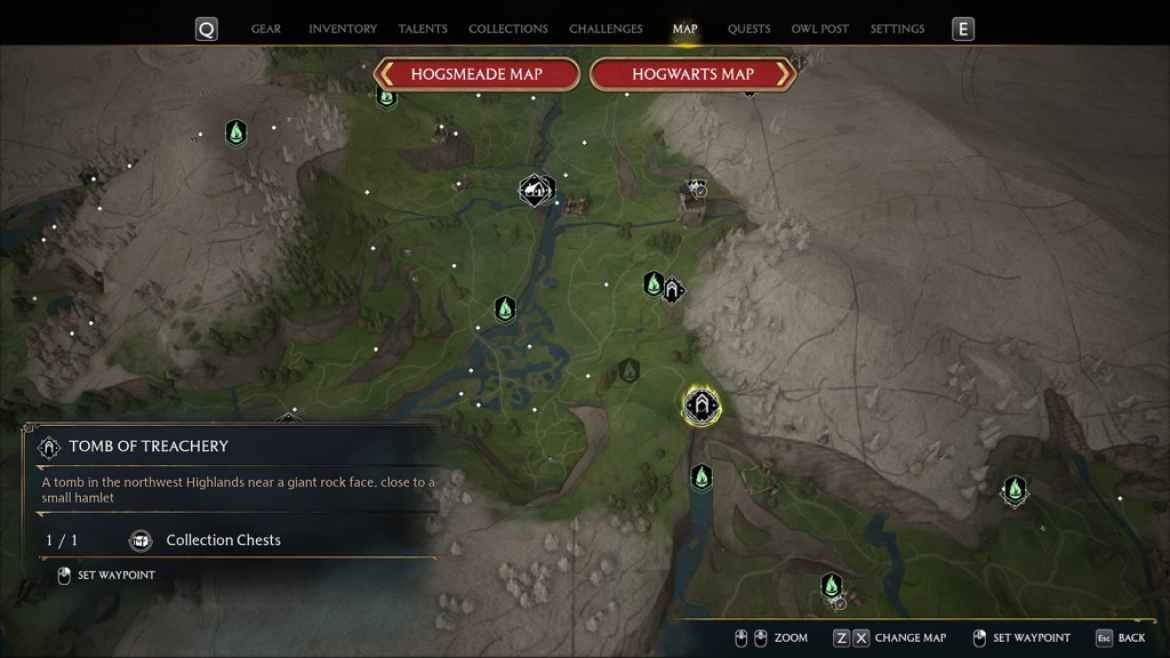 1677191967 189 Tous les emplacements de Cairn Dungeon dans lheritage de Poudlard Tombe de la traîtrise Hogwarts Legacy Dungeon