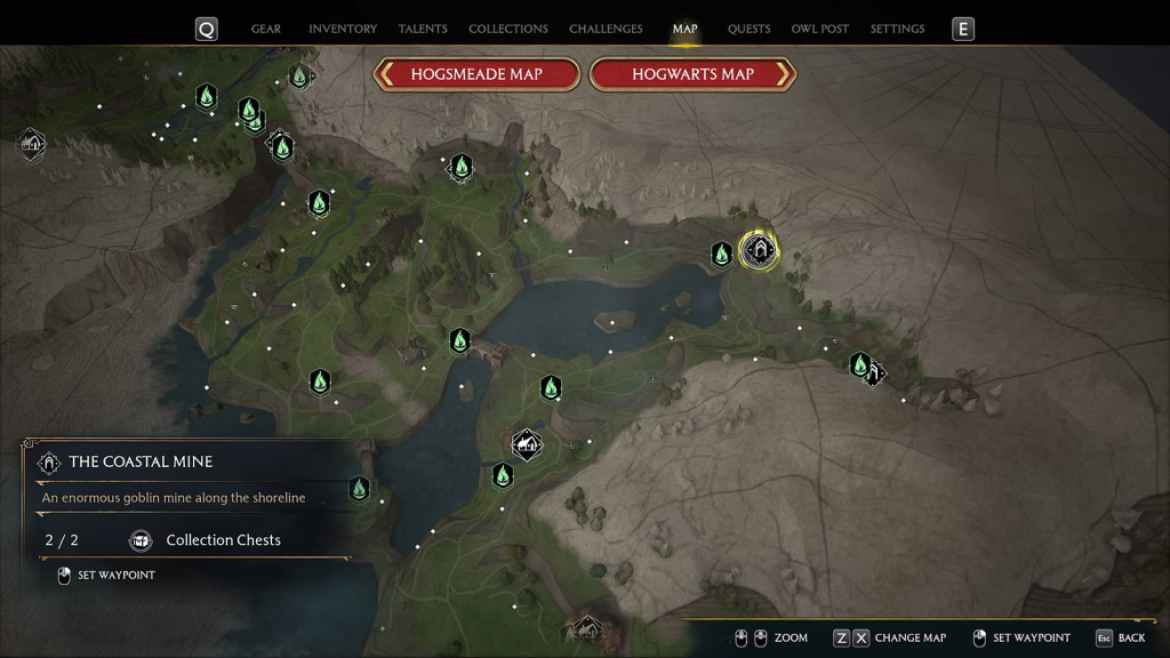 1677191967 273 Tous les emplacements de Cairn Dungeon dans lheritage de Poudlard Donjon de la mine côtière de l'héritage de Poudlard