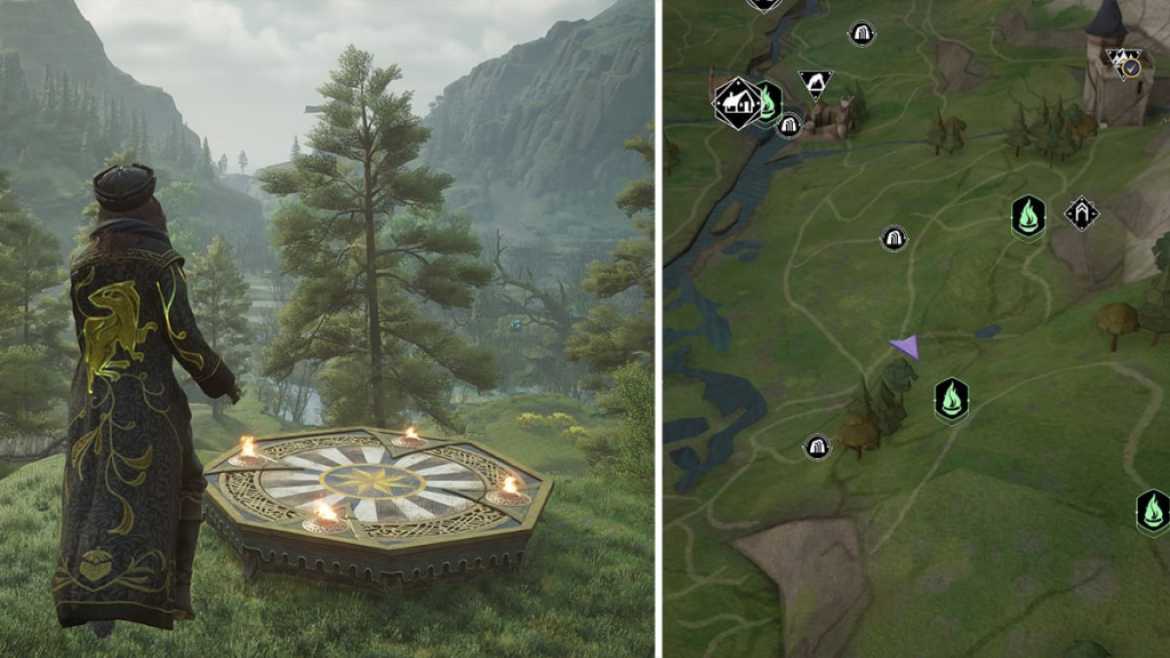 1677342014 865 Tous les emplacements des plates formes datterrissage dans lheritage de Poudlard Hogwarts Legacy Plateforme d'atterrissage de la vallée sud de Poudlard