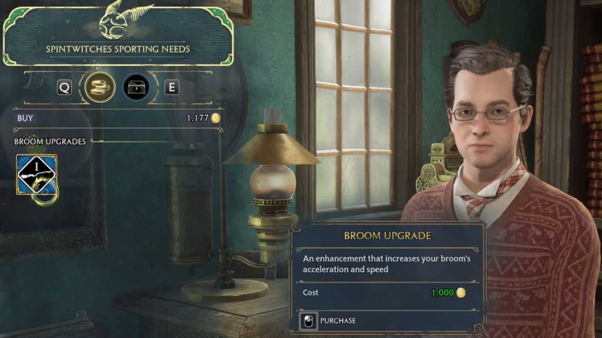 1677378571 405 Comment ameliorer votre balai dans Hogwarts Legacy Magasin de mise à niveau de balai Héritage de Poudlard