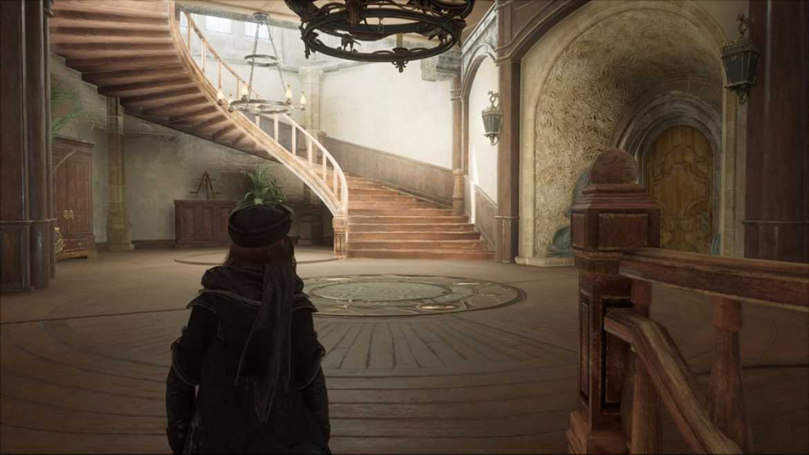 1677384188 233 Comment se rendre a linfirmerie dans lheritage de Poudlard Escalier vers l'aile de l'hôpital dans l'héritage de Poudlard