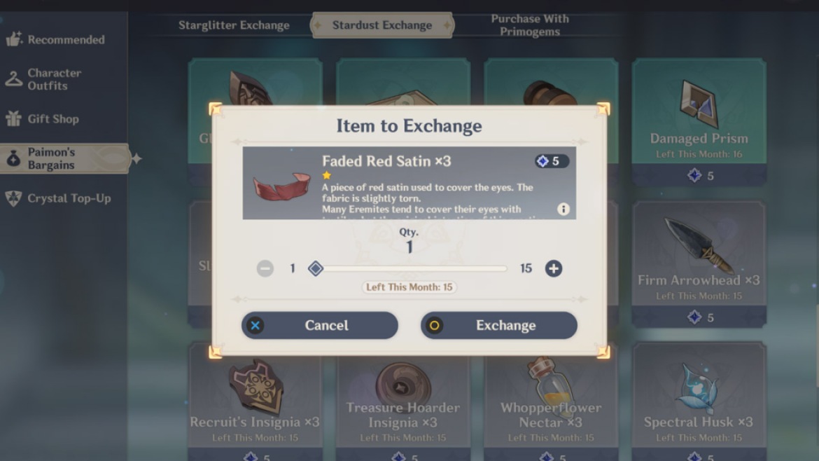 1677629718 306 Genshin Impact – Beacon of the Reed Sea Ascension Materials Lumière satinée rouge pâle de l'incision foliaire