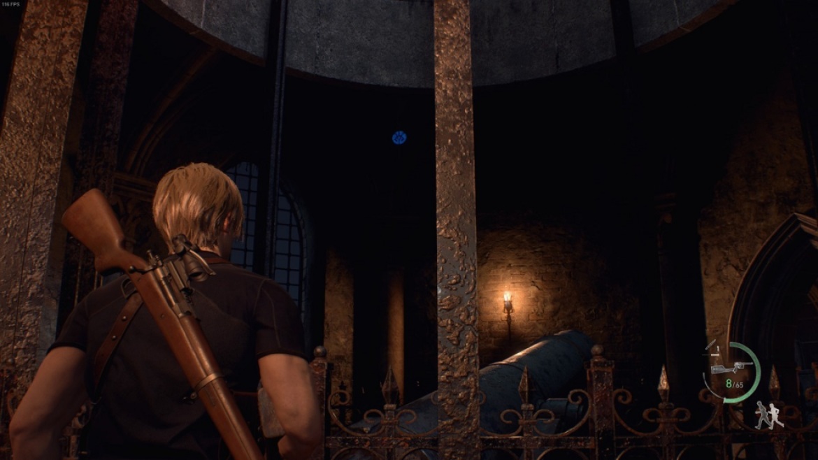 1679796154 62 Tous les emplacements des medaillons bleus de Castle Gate dans Resident Evil 4 Castle Gate Médaillon bleu 3