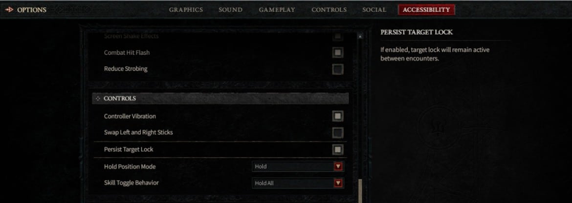 Comment activer le ciblage automatique dans Diablo 4 Option de ciblage automatique Diablo 4