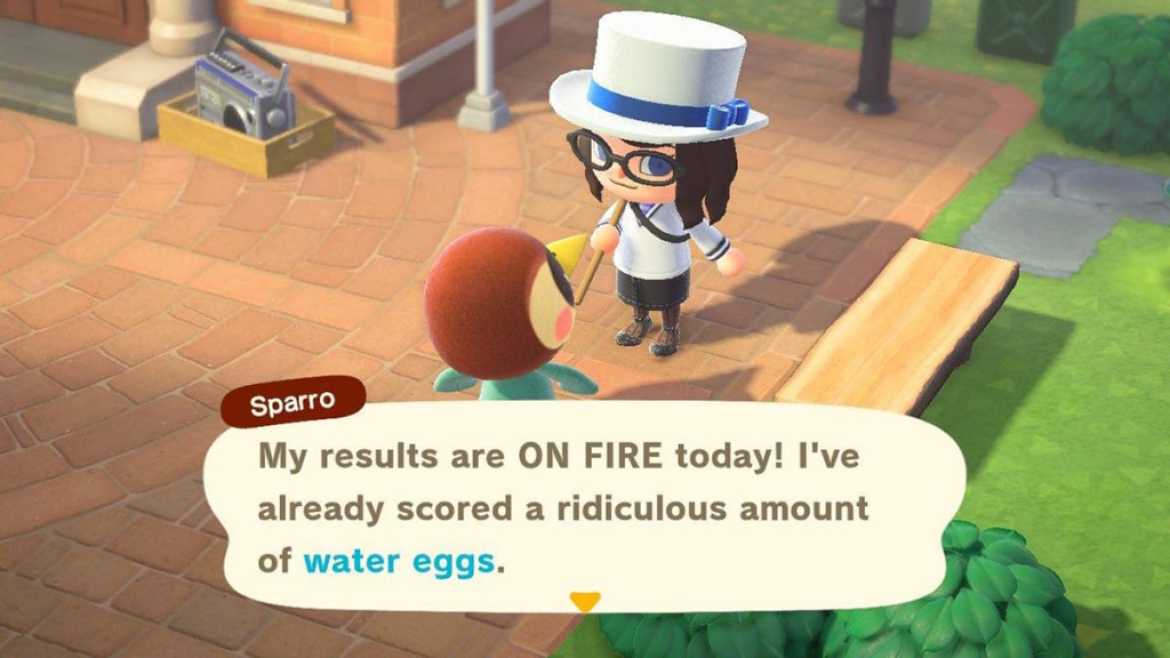 1680547758 97 Comment obtenir des oeufs deau lors de levenement Bunny Day Cadeau d'œuf d'eau Animal Crossing