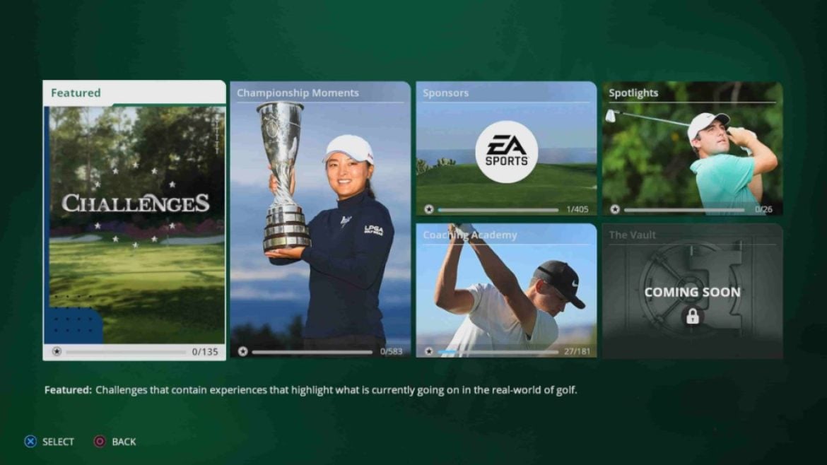 1681168098 732 Tous les EA Sports PGA Tour – Modes de jeu Tournée EA Sports PGA | Mode Défis