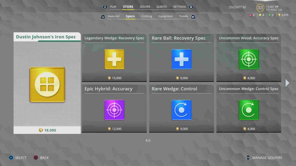1682858405 895 EA Sports PGA Tour Lachat de clubs ameliore t il vos Tournée EA Sports PGA | Boutique | Spécifications