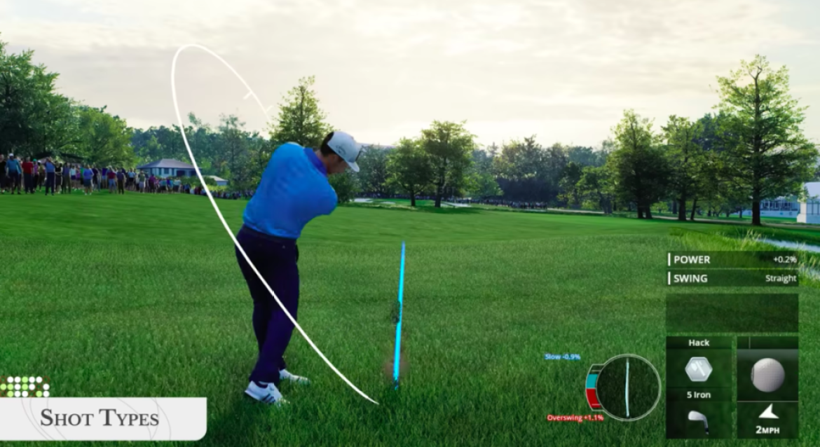 EA Sports PGA Tour swing en 3 clics contre EA Sports PGA | Caractéristiques des types de coups