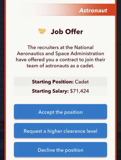 1685374194 636 Comment devenir astronaute dans BitLife Offre d'emploi d'astronaute BitLife