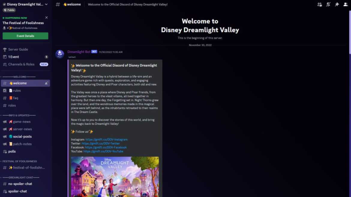 Comment rejoindre le serveur Discord officiel de Disney Dreamlight Valley Discussions sur le serveur Discord de Disney Dreamlight Valley