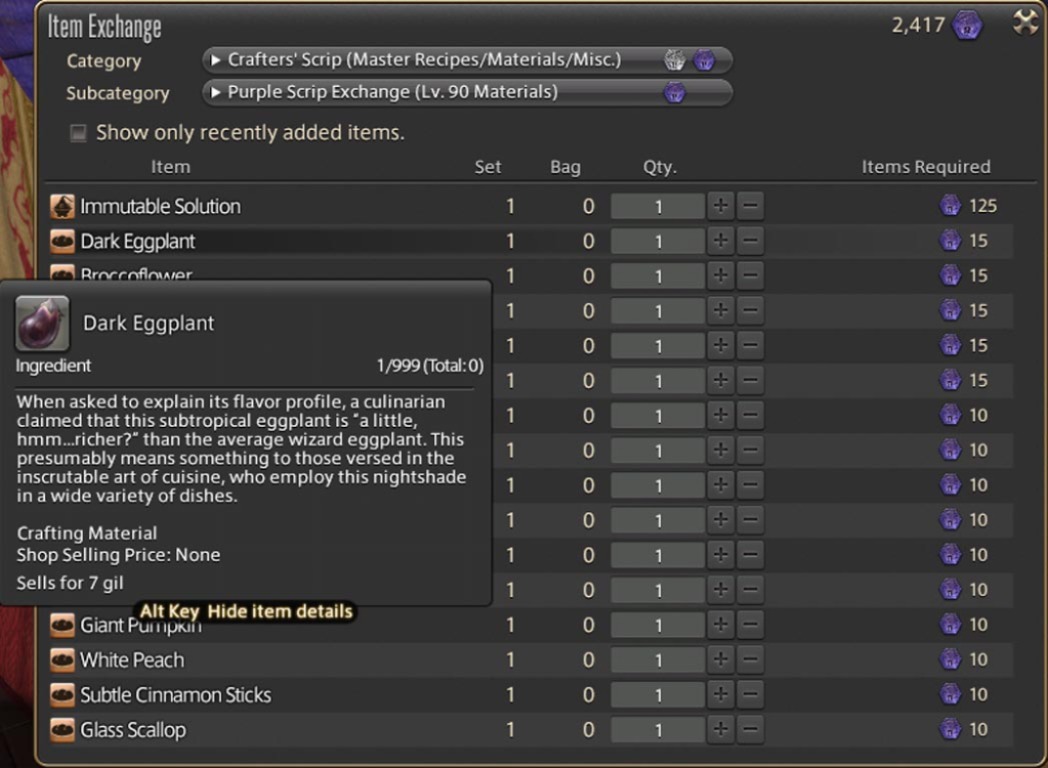 FFXIV Ou trouver laubergine noire FFXIV Ou trouver laubergine noire