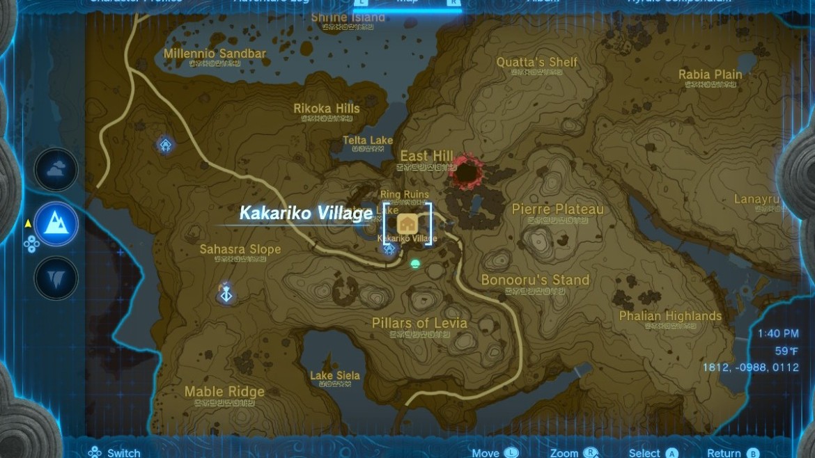 Ou se trouve le village de Kakariko dans Les Larmes Ou se trouve le village de Kakariko dans Les Larmes