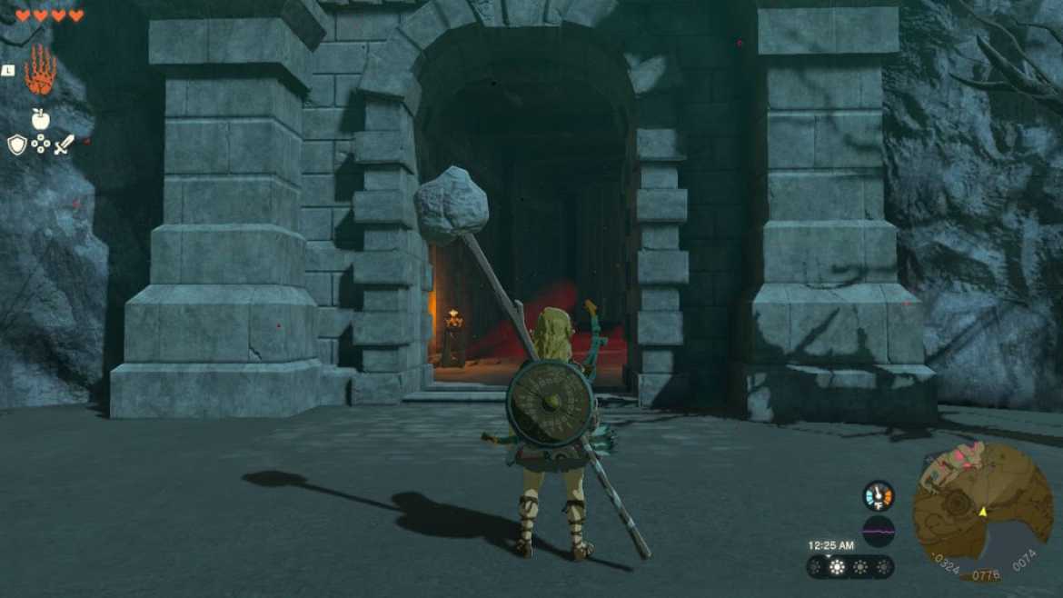 Tears of the Kingdom Comment obtenir larmure du soldat TOTK Tears of the Kingdom Soldat Armor Cave Entrée