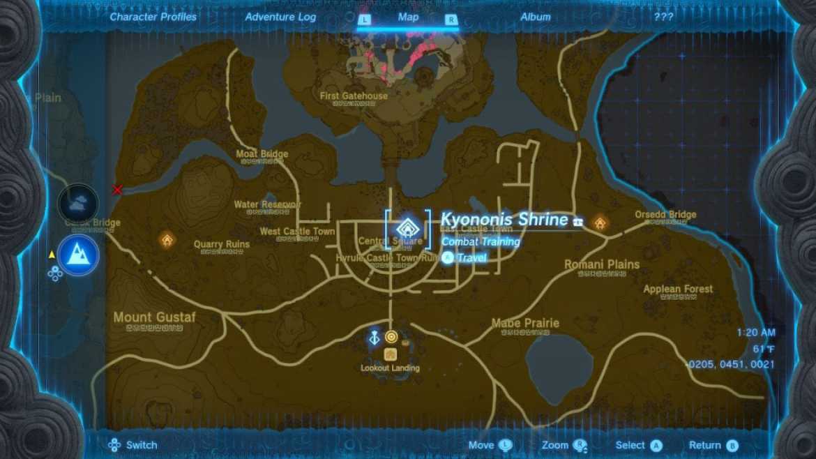 Tears of the Kingdom comment esquiver Tears of the Kingdom TOTK Emplacement du sanctuaire Kyononis pour le didacticiel Dodge