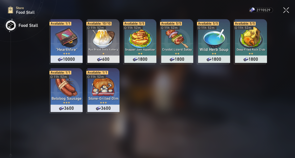 1686865025 125 Comment obtenir des olms grilles sur pierre a Honkai Star Marchandises de la boutique de Turner à Honkai : Star Rail