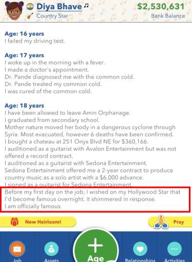 1687360771 69 Comment obtenir letoile hollywoodienne dans BitLife Effet d'étoile hollywoodienne BitLife