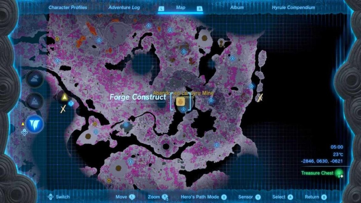 1688080403 401 Tous les emplacements de construction de forge dans Tears of Abandonné-Lanayru-Mine-totk