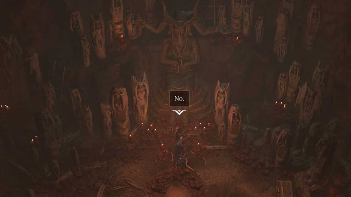Diablo 4 Comment resoudre lenigme Rejeter la quete mere Rejeter l'énigme Mother Quest No Emote Diablo 4