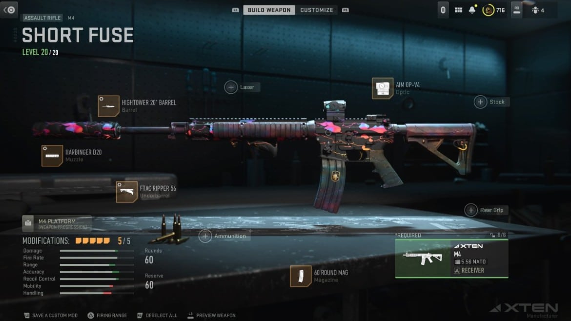 Meilleur chargement M4 dans Warzone 2 Saison 4 M4 Loadout Warzone 2 Saison 4.