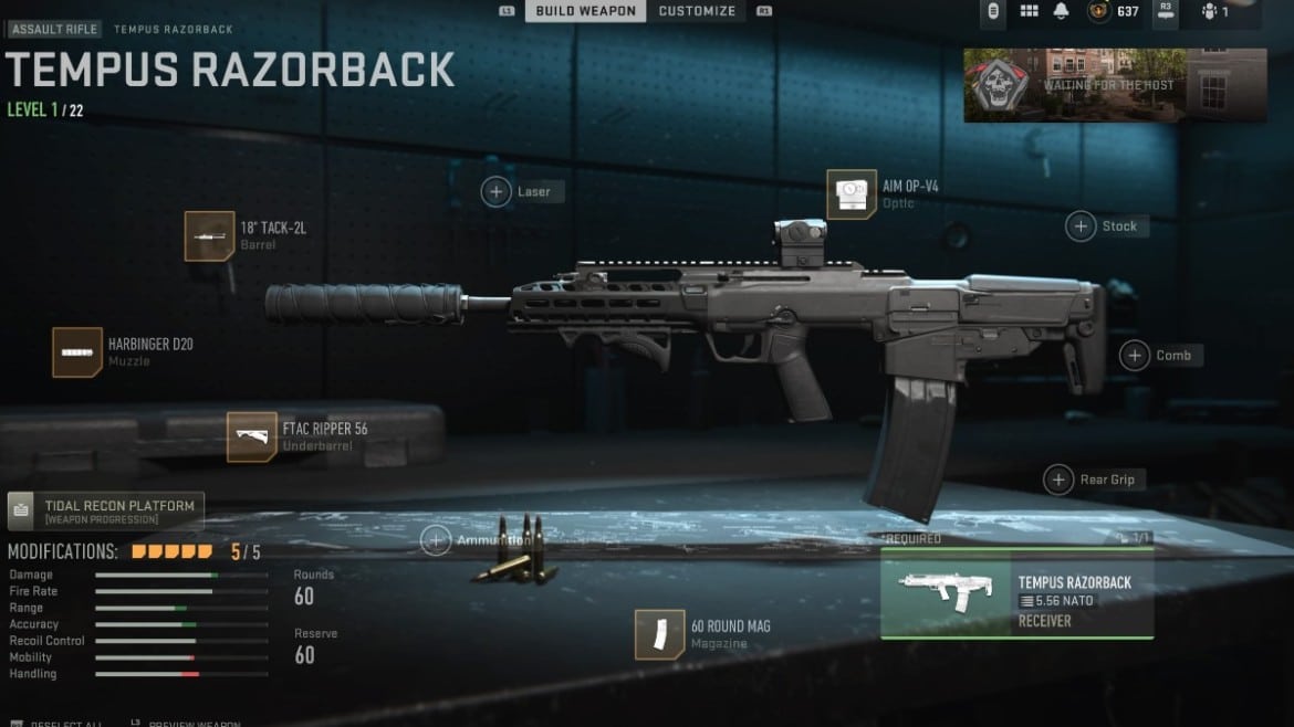 Meilleur chargement Tempus Razorback dans Warzone 2 et DMZ Tempus Razorback Loadout Warzone 2 et DMZ