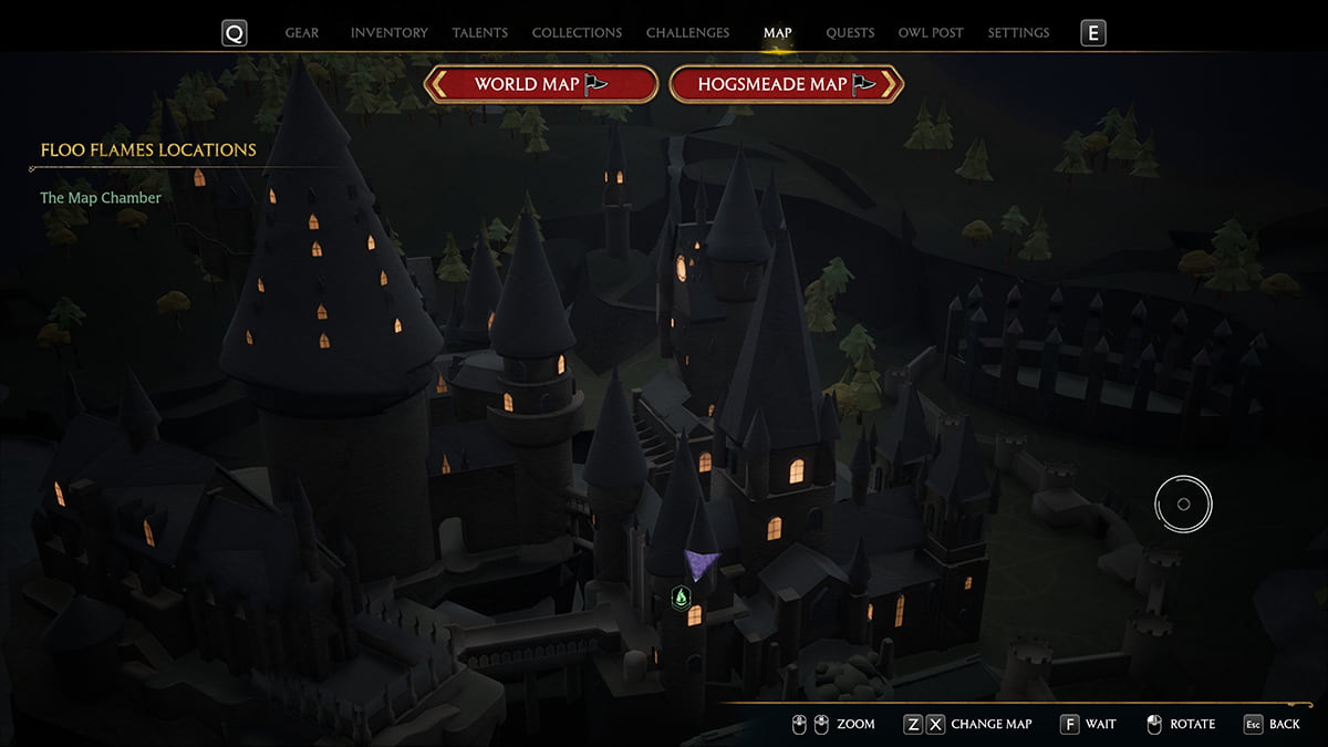 1689175344 239 Hogwarts Legacy tous les emplacements de jetons de maison repertories Map Chamber Cellar Cabinet Héritage de Poudlard