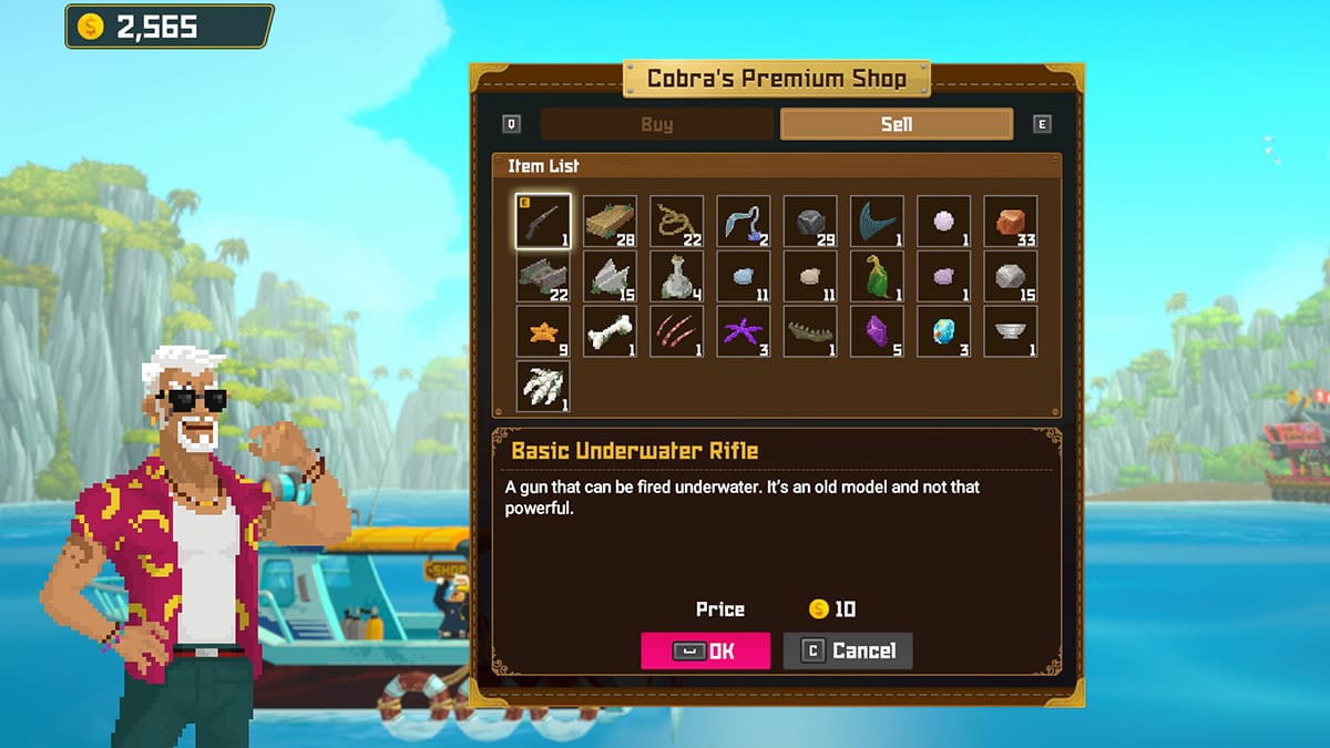 1689290241 164 Comment vendre des objets dans Dave the Diver Dave le plongeur vend des objets dans la boutique premium de Cobra