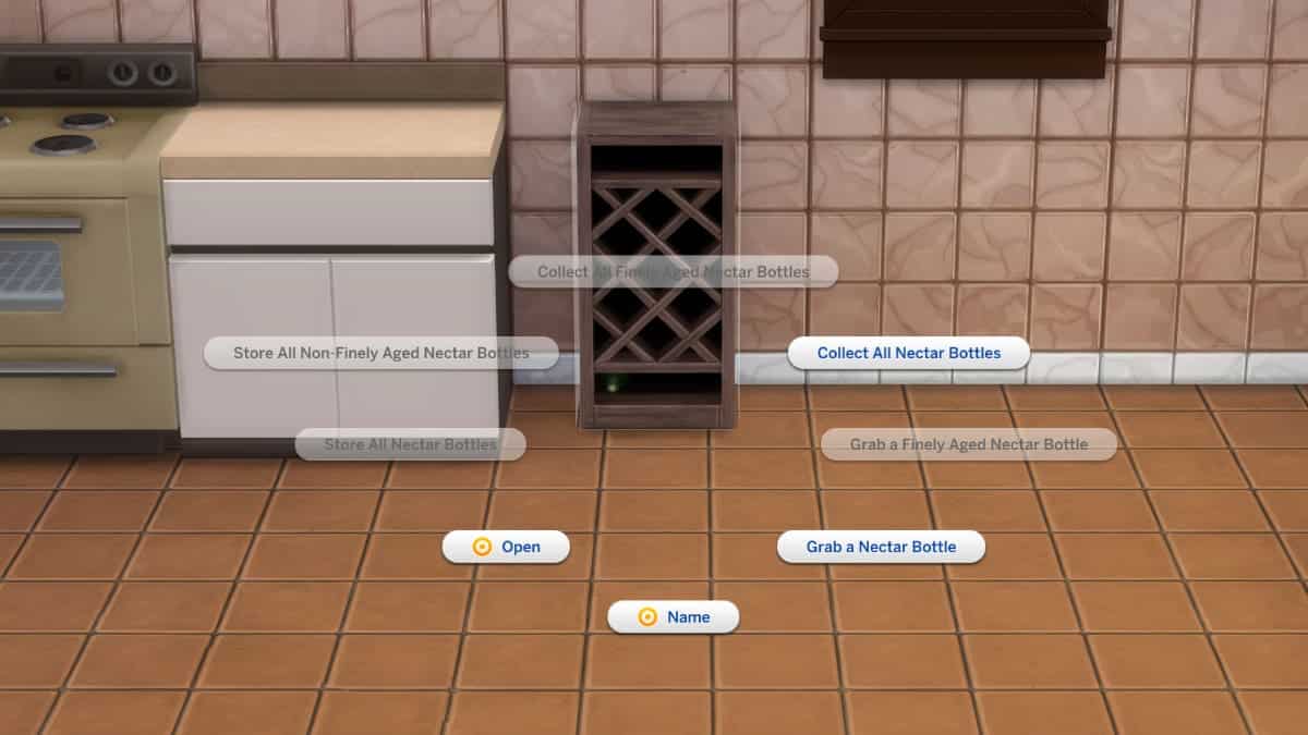 Comment faire vieillir le nectar dans Les Sims 4 Horse Les Sims 4 Horse Ranch Nectar Rack de stockage