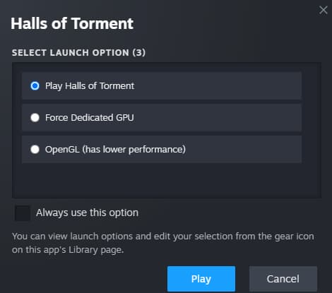 Comment forcer un GPU dedie pour Halls of Tourment Comment forcer un GPU dedie pour Halls of Tourment