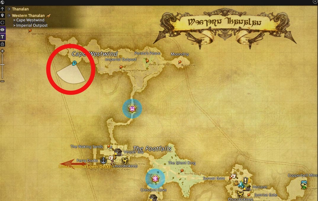 FFXIV Comment obtenir le poisson scie Titanic Emplacement du poisson-scie Titanic FFXIV