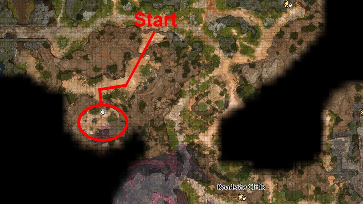 1691590004 298 Baldurs Gate 3 Comment obtenir le cache cache de Harper Baldur’s Gate 3 Harper Hidden Cache Map Emplacement