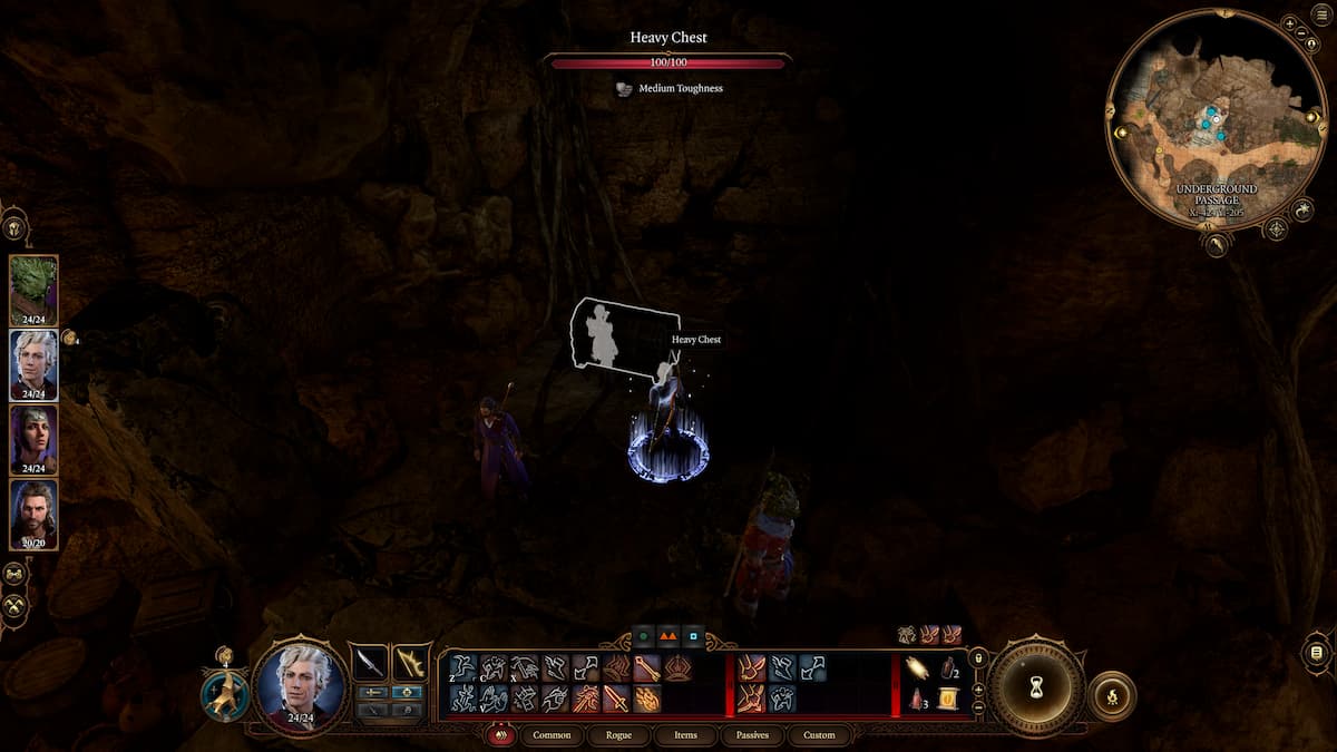 1691598776 944 Baldurs Gate 3 Comment desactiver les statues gardiennes dans BG3 Le heavy coffre dans le passage souterrain