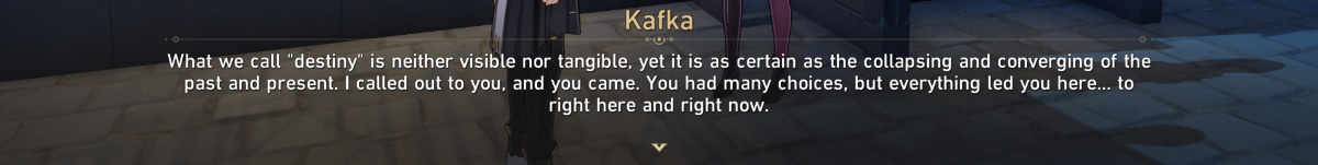 1691891892 690 Attention la quete compagnon de Kafka est entierement skippable dans 1691891892 690 Attention la quete compagnon de Kafka est entierement skippable dans