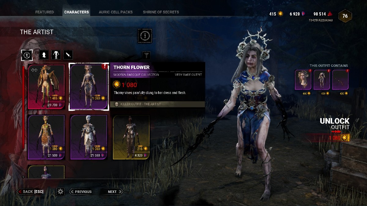 1692133473 471 Toutes les tenues de la collection baroque dans Dead by 1692133473 471 Toutes les tenues de la collection baroque dans Dead by