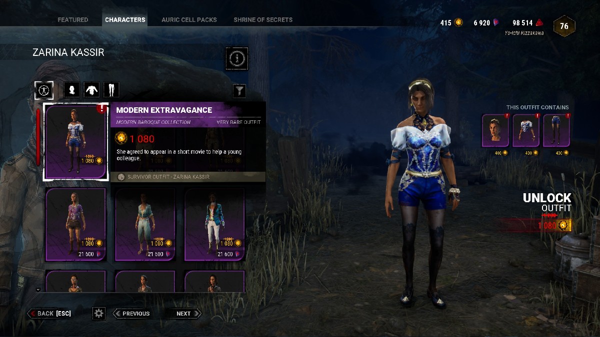 1692133473 54 Toutes les tenues de la collection baroque dans Dead by 1692133473 54 Toutes les tenues de la collection baroque dans Dead by