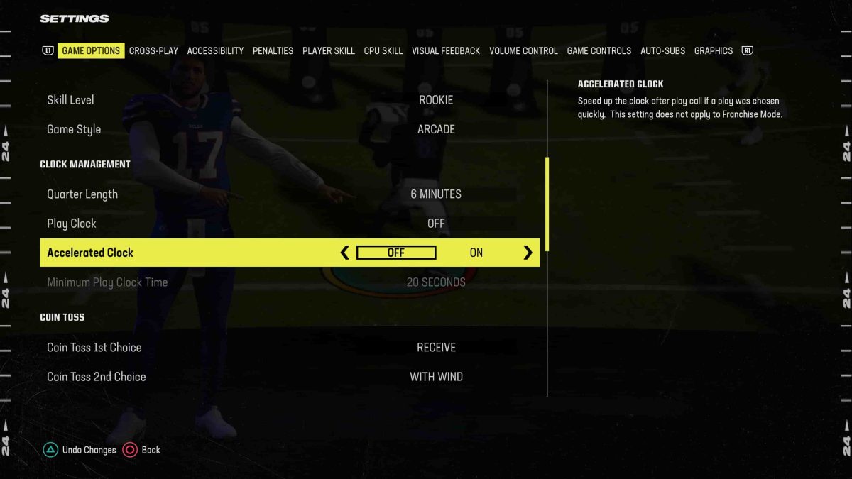 1692705412 772 Madden NFL 24 Meilleurs parametres pour les debutants clock_management_settings_madden_24