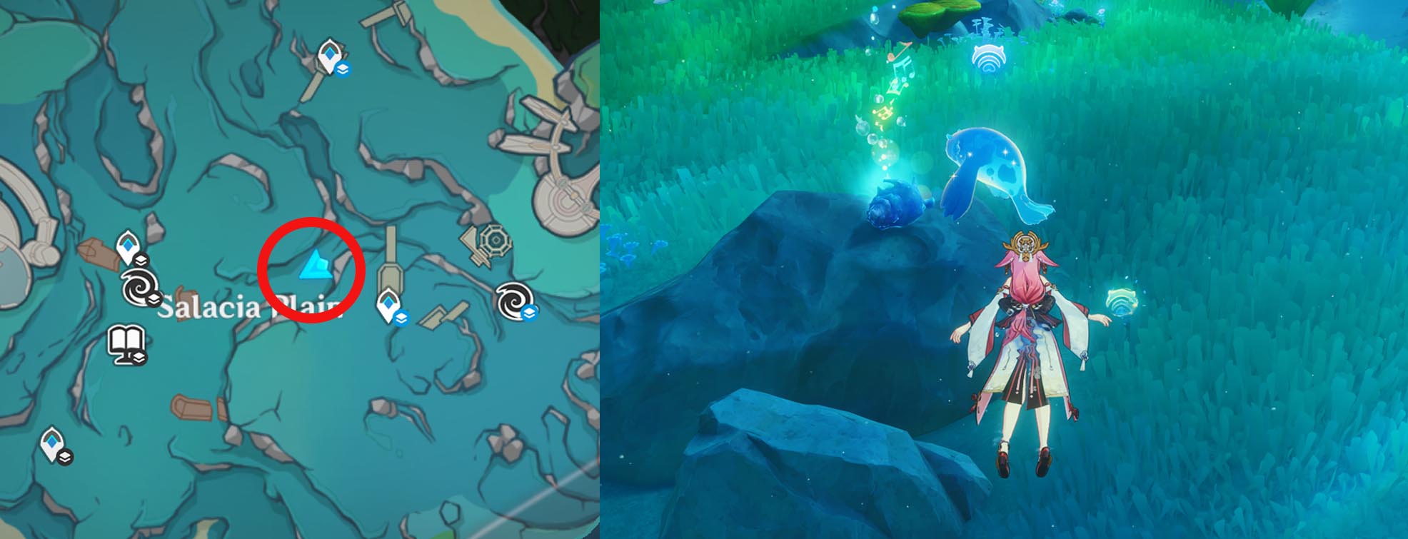 1693285243 654 Tous les emplacements Mysterious Cores a Genshin Impact Emplacements centraux mystérieux 2