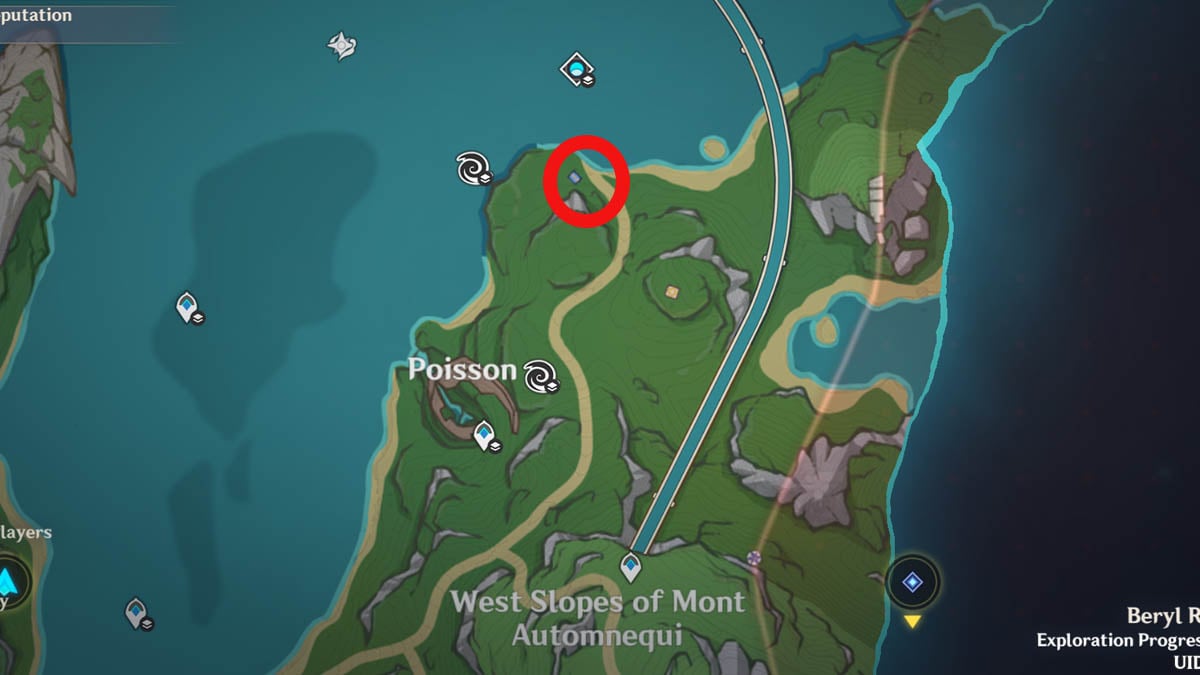 1693285246 991 Tous les emplacements Mysterious Cores a Genshin Impact Point de départ de carte vraiment alléchant