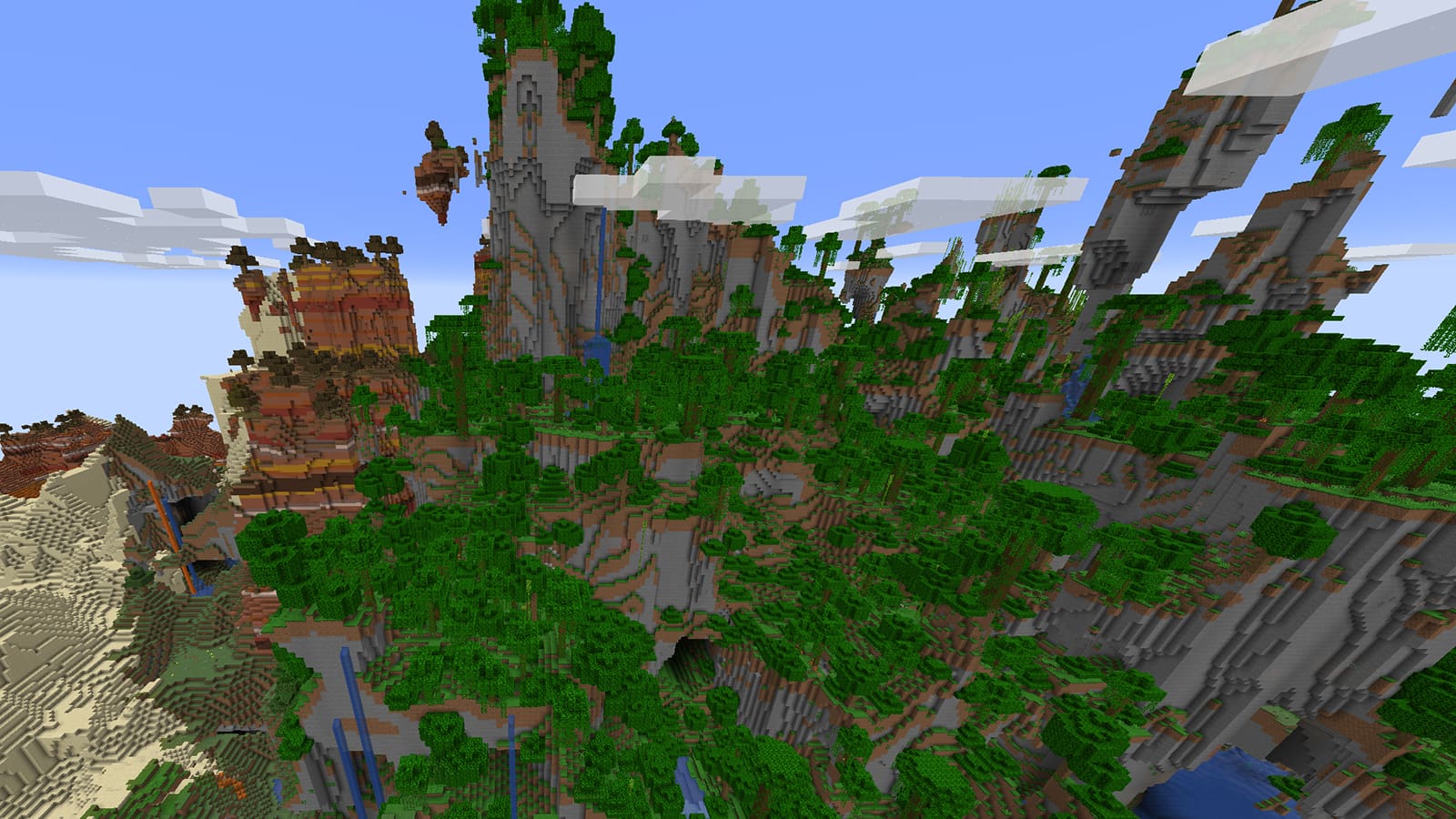 1693358578 109 10 meilleures graines Minecraft esthetiques 2023 Minecraft Jungle Badlands amplifié