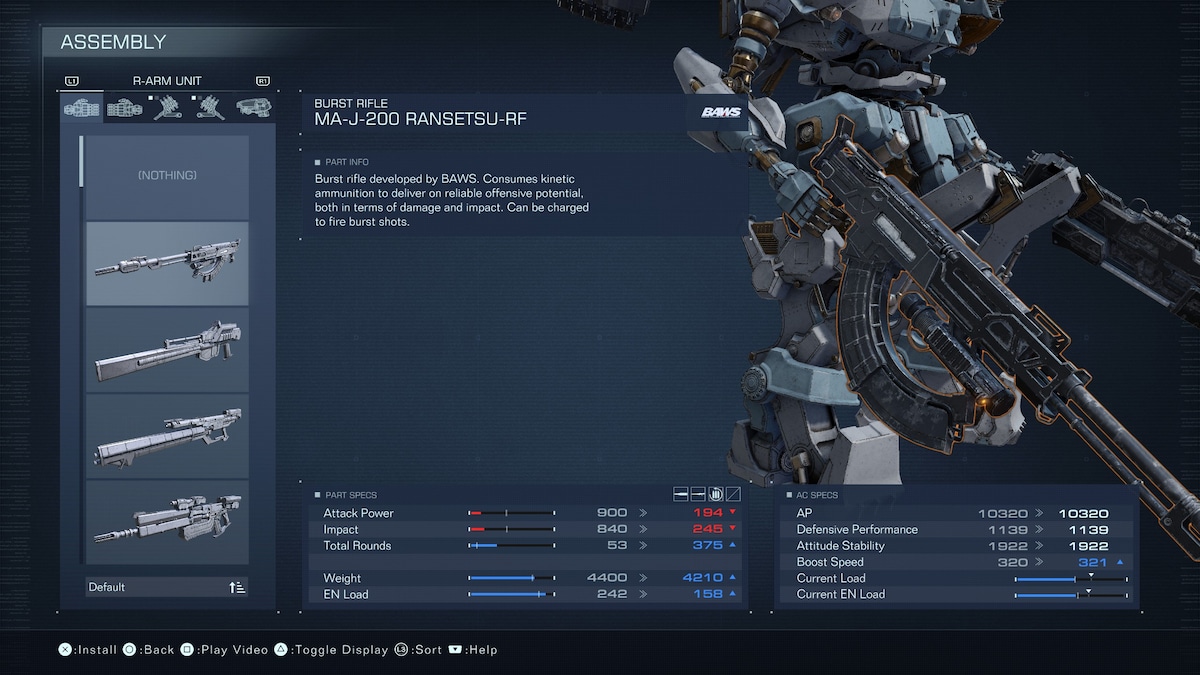 AC6 Toutes les armes dArmored Core 6 AC6 Toutes les armes dArmored Core 6