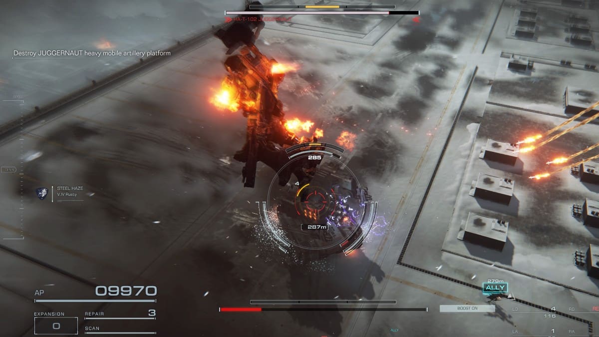 Comment battre HA T 102 Juggernaut dans Armored Core 6 AC6 Comment battre HA T 102 Juggernaut dans Armored Core 6 AC6