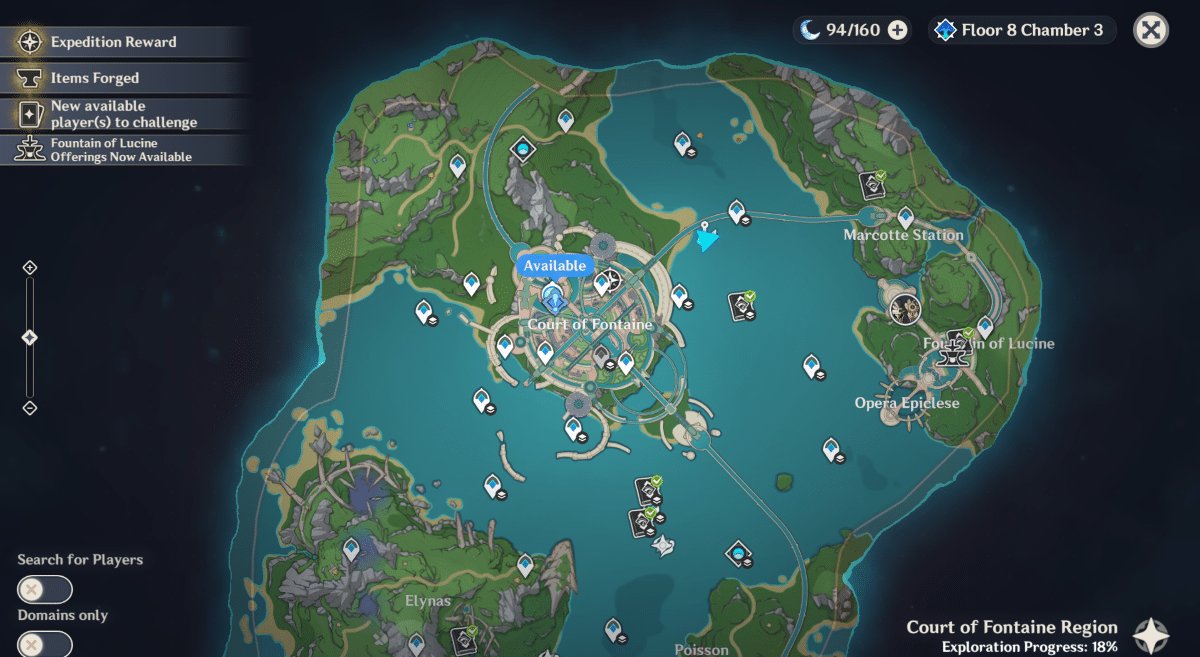 Comment obtenir Fleuve Cendre Ferryman a Genshin Impact Carte de Fontaine de Genshin Impact