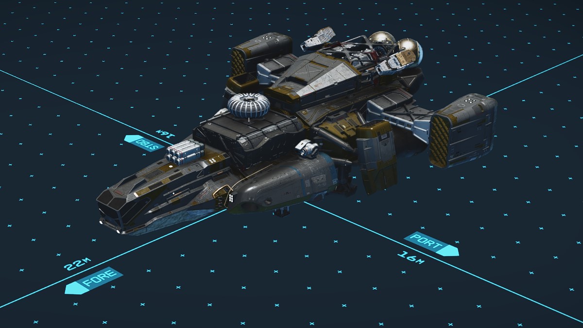 Vaisseau en rotation Starfield