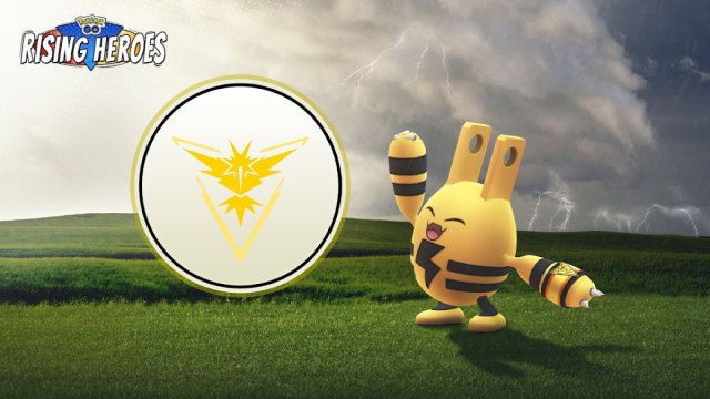 1694445601 998 Top 10 des Pokemon brillants les plus rares dans Pokemon Une image de l’Elekid de Spark de Pokémon GO à côté du logo Team Instinct.