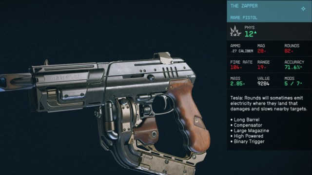 1695067393 28 Comment obtenir le Zapper a Starfield Statistiques de Starfield The Zapper