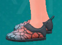 1695483381 382 Tous les nouveaux articles de mode dans Pokemon Ecarlate amp Une capture d’écran des chaussures Slip-On à motifs de Pokémon Écarlate et Violet: The Teal Mask.