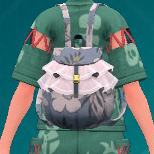 1695483381 901 Tous les nouveaux articles de mode dans Pokemon Ecarlate amp Une capture d’écran d’un sac à dos à froufrous à motifs floraux de Pokémon Écarlate et Violet: The Saral Mask.