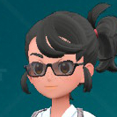 1695483383 171 Tous les nouveaux articles de mode dans Pokemon Ecarlate amp Une capture d’écran des Lunettes de soleil demi-lune de Pokémon Écarlate et Violette : Le masque sarcelle.