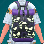 1695483383 803 Tous les nouveaux articles de mode dans Pokemon Ecarlate amp Une capture d’écran d’un sac à dos en nylon bidirectionnel à motifs Gastly de Pokémon Scarlet et Violet: The Saral Mask.